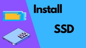 how to install SSD in laptop